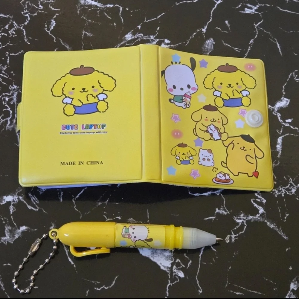 Cute Sanrio Character Notebook and Pen - 1 set of your choice